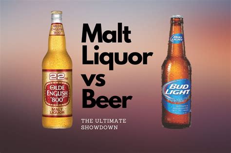 What's the Difference Between Beer and Malt Liquor? And Why Does One Taste Like a Rainy Tuesday?